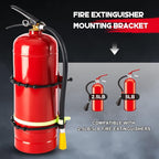 2 Pcs Fire Extinguisher Mount Bracket Adjustable, Supports up to 2.5 and 5lb, Heavy-Duty and Easy Installation, Ideal for Home, Truck, Rv, Boat, Commercial Use, Secure and Durable Holder
