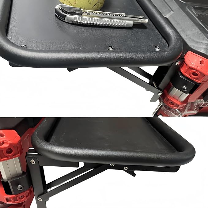 for Milwaukee Packout Folding Folding Packout Mount Compatible with Milwaukee Packout Toolbox Removable Side Table for Storage System 2set