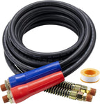 12 FT Air Line Hose Assembly Set Straight Heavy Duty Air Power Hoses for Semi Truck Trailer Tractor