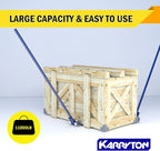 Pry Lever Bar 5T/11000LBS Load Capacity, 5FT Length Steel Handle Prylever Bar with Wheels for Heavy Duty Equipment Handling,Great Hand Tool with Four Industrial Bearings