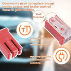 50A 32V Mini Slotted Automotive MCASE Shaped Cartridge Fuse Kit(Pack of 10pcs,50A)