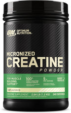 Optimum Nutrition Micronized Creatine Monohydrate Powder, Unflavored, Keto Friendly, 240 Servings (Packaging May Vary)