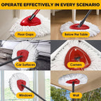 Mop Head Replacement for Ocedar Mop Heads Replacements, Spin Mop Refills with Premium Microfiber - Easy to Clean and Machine Washable, 6 Pack Replace Head