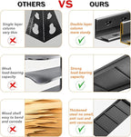 Metal Garage Storage Shelves Heavy Duty Shelving Unit 4 Tier Steel Adjustable Organizing Shelves 2500 LBS Capacity Industrial Shelving Ideal for Garage Tote Pantry Basement Outdoor, 54”Hx28”Wx12”D