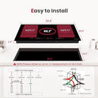 GASLAND Induction Cooktop 30 Inch, Built-in Glass Stove Top IH77BFH 5 Booster Burners Including 2 Flexi Element, 240V Electric Cooktop, 9 Power Levels, Sensor Touch Control, Safety Lock & Timer