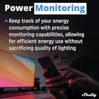 Shelly Plus RGBW PM | WiFi Smart Remote Control for RGBW Led Strips with Power Metering | Home Automation | Bluetooth Gateway | No Hub | Compatible with Alexa & Google Home | iOS Android App