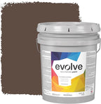 EVOLVE Paint & Primer: Environment-friendly, Low Sheen with One-coat Coverage for Interior & Exterior surfaces (Espresso, 5-Gallon)