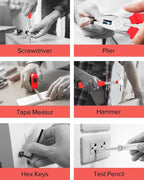 24pcs Home DIY Tool Kit for Household, Office & Garage - General Repair Small Hand Tool Set with Storage Case