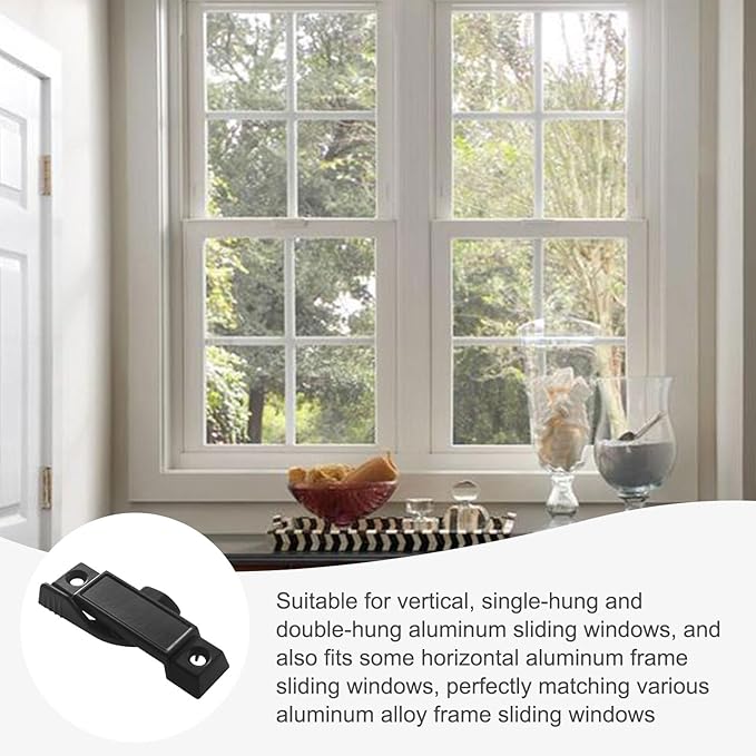 Window Sash Lock for Prime-Line F 2589, Sash Locks for Additional Home Security - 2 Pca