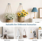 TURS 5-Piece Bathroom Hardware Set Brushed Nickel Towel Bar Set Bath Towel Holder Sets Hand Towel Holder 2 Towel Hooks, SUS 304 Stainless Steel, Q7BR-P5