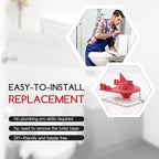 2 inch Toilet Flapper for Kohler GP1078440 Toilet Flapper, Flexible Rubber Toilet Plug Flapper, Toilet Tank Flapper Replacement, Red