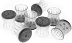Slipstick GorillaFelt Chair Leg Floor Protectors for Hardwood Floors, Clear Sleeve Felt Pads for Furniture That Stay On, Fits Round & Square Legs, Includes 8 Premium Transparent Chair Socks, CB184