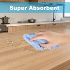 Microfiber Cleaning Cloths, 12 Pack Coral Fleece Cleaning Rags for Housekeeping, Highly Absorbent Reusable Cleaning Towels,10"X10"(Multicolor)