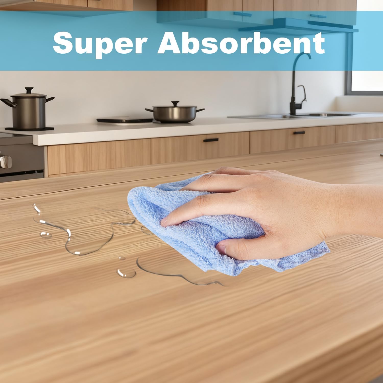 Microfiber Cleaning Cloths, 12 Pack Coral Fleece Cleaning Rags for Housekeeping, Highly Absorbent Reusable Cleaning Towels,10"X10"(Multicolor)