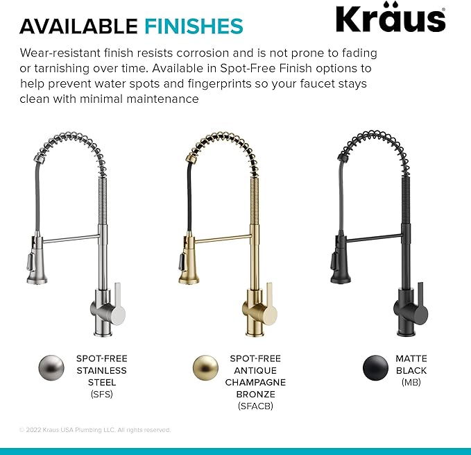 KRAUS Britt Touchless Sensor Commercial Single Handle Pull Down Kitchen Faucet in Matte Black, KSF-1691MB