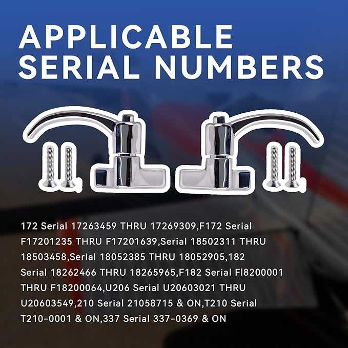 Left & Right Window Latches Pair Compatible with 1954-1977 Cessna100,200,300 Series Aircraft