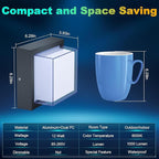 ledmo LED Wall Lights, 12W 6000K Outdoor Modern Porch Light Outdoor, 1000LM Double-Layer Aluminum Square Exterior Wall Mount Fixture IP65 Waterproof for House