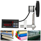 Electronic Digital Length Meter Counter Mechanical Length Counter Digital Measuring Wheel with Wheel Sensor,4 Measurement Unit Feet,Inches, Meters, Yards,Measuring Range 0-999999m