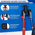 15 FT Semi Truck Air Line Kit Straight Heavy Duty Air Line Hoses with Gladhands, Handles, Holder and 16" Tender Spring Kit for Trailer Truck Tractors Parts