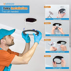 VOLISUN 24 Pack 6 inch Recessed Lighting, 5CCT LED Recessed Light Black, 2700K-5000K Selectable, 13W Eqv 120W, 1080LM Dimmable Canless Wafer Downlight, LED Ceiling Light ETL Certificated