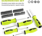 FASTPRO 225-Piece Household Tool Set, SAE & Metric Mechanics Hand Tool Set with Toolbox, Home/Auto Repairing Tool Kit for DIY, Home Maintenance and Car Repairing, Green