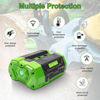 56V 5.0Ah Battery Compatible for 56V EGO Battery BA2800T BA2800 BA4200 BA1400 Compatible with EGO 56-Volt CS1604 CS1804 Power Cordless Tools(Not Made in EGO