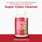 Health Plus Super Colon Cleanse: 10-Day Cleanse -Detox 12 Cleanses, 480 Capsules