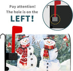 Kawani Winter Magnetic Snowman Trees Snow Mailbox Covers - Standard Size 25.5x21 Inch - Xmas Holiday Post Letter Box Cover for Garden Yard Decor