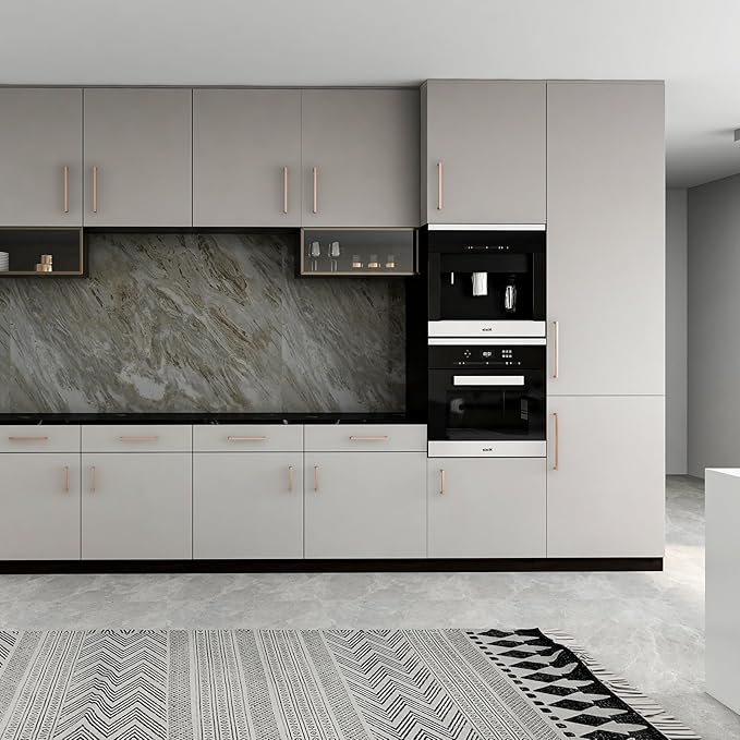 10 Pack Copper Cabinet Pulls 10 Inch Copper Red Drawer Pulls Square Cupboard Handles Wardrobe Handles Modern Stainless Steel Kitchen Cabinet Hardware