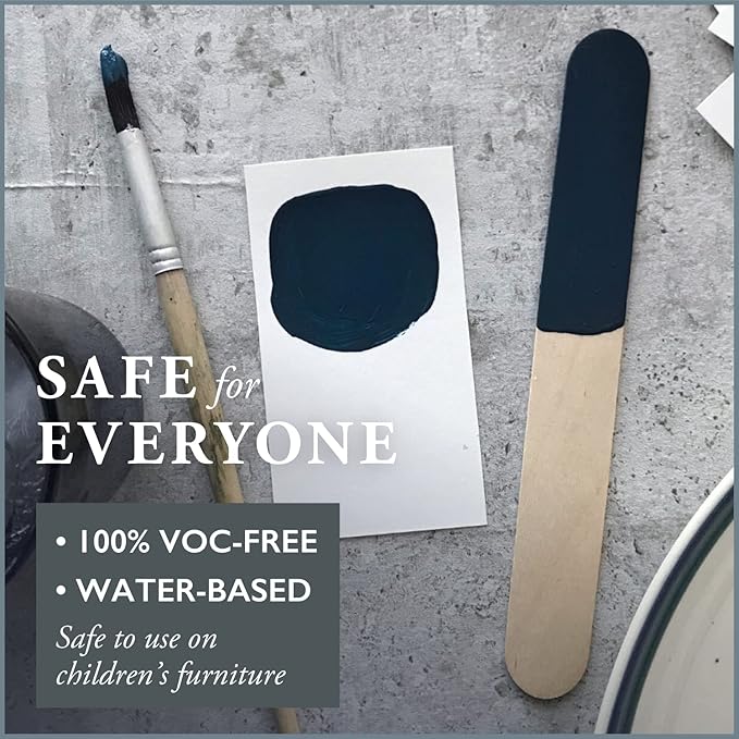 AMY HOWARD AT HOME Chalk-Based One Step Paint for Furniture, Cabinetry, Decor, Finish, and More | No Stripping, Sanding, or Priming | Dark Base | 32 Ounce | Midnight Dreams