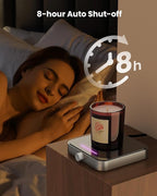 Maestri House Mug Warmer, Electric Coffee Cup Warmer for Desk with 3-Temp Settings,Auto Shut Off, Constant Temperature Heating for Beverage, Milk, Tea and Hot Chocolate at Home & Office (Silver)