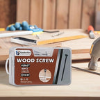 Deck Screws 3 Inch, Wood Screws #10 x 3, 80PCS Exterior Wood Screws, Torx Star Flat Head, Fence Construction Screws, Rust Resistant Epoxy Coated, T25 Bit Included, Black