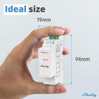 Shelly Pro 3EM Switch Add-On | Add-On Pro 3EM Dry Contacts DIN Rail Mounting | Home Automation | iOS Android app | No Hub Required | Solar Panels | Wind Turbines