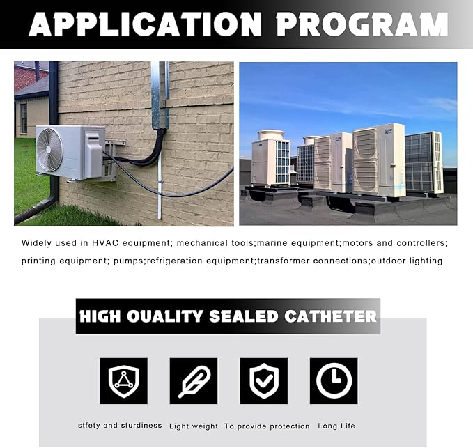 (36 Pack) 1/2 inch Liquid Tight Connector PVC Flexible Conduit Connector, Straight 180 Degree UL Listed Electrical Conduit Connector Fittings