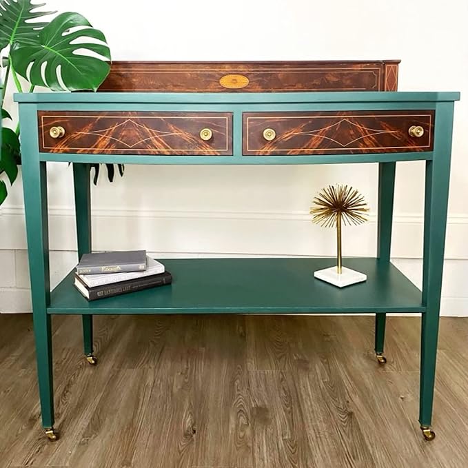 Dixie Belle Paint Company Chalk Finish Furniture Paint - Palmetto (32oz) - Matte Rich Green Chic Chalk Mineral DIY Furniture Paint