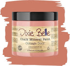 Dixie Belle Paint Company Chalk Finish Furniture Paint - Cottage Door (16oz) - Matte Dusty Coral Chic Chalk Mineral DIY Furniture Paint