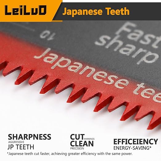 LEILUO 15Pcs Japanese Teeth Oscillating Saw Blade Set 70mm Extra-Long Multi Tool Blades CRV Wood Cutting DIY Woodworking Universal Oscillating Tool Accessory Compatible with DeWalt Makita and More