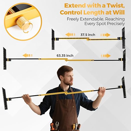 Stair Tread Template Tool (Brass/Black) Stair Tread Measuring Tool - Stair Tread Jig - Stair Tread Gauge - Modern Stair Template Tool