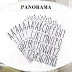 8 Sheets Vinyl Letter Stickers Waterproof Self Adhesive Letter Numbers Alphabet Modern Mailbox Numbers Sticker for Back to School DIY Mailbox House Home Business Address(3 Inch,Black)