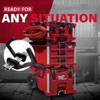 Packout Extension Cord Holder for Alpha Rail System Compatible with Milwaukee Packout Tool Box - Fits Packout Organizers - Perfect Packout Accessories Upgrade & Packout Mods Solution - Black