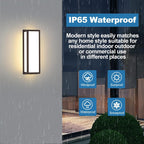 2 Pack Outdoor Wall Lights 30W LED Aluminum 3000K - Waterproof Brown Modern Exterior Sconce Provides Warm Lighting to Porch,Garage,Front Door - Durable & Enhances Safety