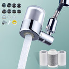 ATQ Water Filter for Sink Faucet with 3pcs Replacement Filters Reduce Chlorine, Lead, 720° Rotating, 2 Modes,Faucet Filter for Kitchen Sink, Pull Out Kitchen/Bathroom/RV Faucets (Aerator720)