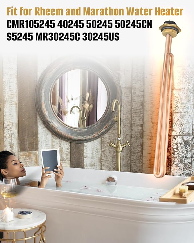 SP610160 Water Heater Element, Fit for Rheem and Marathon Water Heater CMR105245 40245 50245 50245CN S5245 MR30245C 30245US