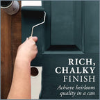 AMY HOWARD AT HOME Chalk-Based One Step Paint for Furniture, Cabinetry, Decor, Finish, and More | No Stripping, Sanding, or Priming | Dark Base | 16 Ounce | Brooks Grey