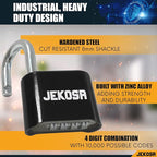 Jekosa® JKB/50 [Weatherpoof] Heavy Duty Combination Lock Outdoor - Lock with 4 Digit Code [No Key] - Ideal for Gate, Shed, Fence