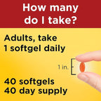 Nature Made CoQ10 200mg, Dietary Supplement for Heart Health Support, 40 Softgels, 40 Day Supply