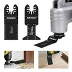 28PCS Oscillating Saw Blades, Professional Universal Titanium Multitool Blades for Wood Metal, Quick Release Multi Tool Blades Kits Compatible with Dewalt Ryobi Milwaukee Rockwell Fein