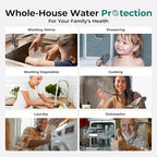 iSpring 3-Stage Whole House Water Filter System, SGS-Tested to Remove Up to 99% Lead, Reduces Chlorine & Sediment, Whole Home Water Filtration System w/ 10” x 4.5” Filters, Model WGB31B-CPB