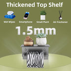 APLusee Toilet Paper Holder with Phone Shelf Gunmetal Gray, 304 Stainless Steel Rustproof Wall Mounted Heavy-Duty, Space-Saving for Modern Bathrooms