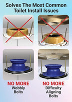 One N Done Toilet Flange Repair Kit - Toilet Kit For Low or Broken Toilet Flange. Toilet Wax Ring Replacement Kit W/Toilet Flange Extender Kit. No Wax Ring For Toilet Bowl Or Toilet Seal Required 2X